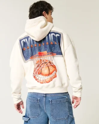 Hoodie com gráfico de basquetebol Syracuse