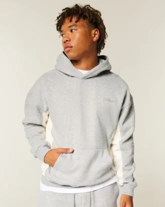 Hoodie com logótipo quadrado