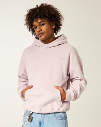 Hoodie com logótipo quadrado