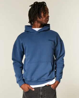 Hoodie com logótipo quadrado