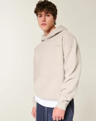 Hoodie com logótipo quadrado