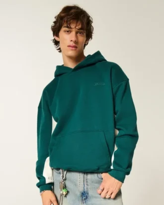 Hoodie com logótipo quadrado