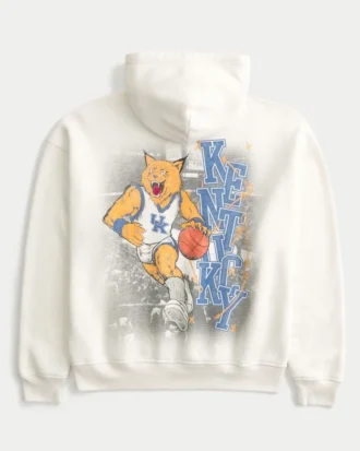 Hoodie com padrão gráfico da Universidade de Kentucky Wildcats