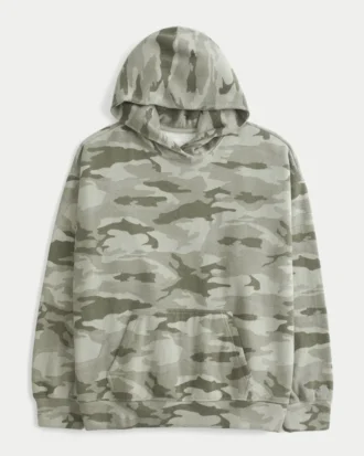 Hoodie Oversized Camo