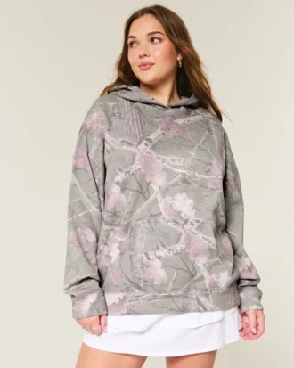 Hoodie Oversized Camo