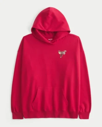 Hoodie oversized com estampa Good Luck Charm