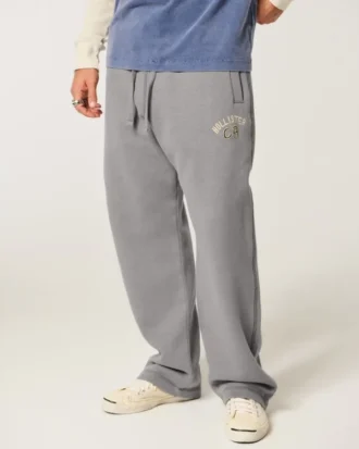 Jeans largos com logótipo gráfico