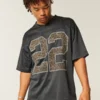 Jersey com padrão baggy