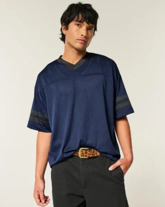 Jersey curto e largo