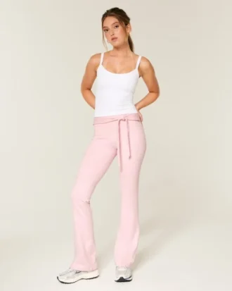 Leggings com cintura atada e perna larga Gilly Hicks Active Recharge