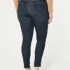Leggings de ganga com cintura alta e lavagem escura
