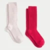 Meias caneladas, 2 pares