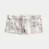 Mini calções de malha polar camuflados