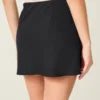 Mini-saia-calça de cintura alta em linha A