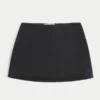 Mini-saia-calça de cintura alta em linha A