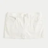 Mini-saia-calça de cintura baixa em sarja brilhante com padrão borboleta Mini-saia-calça de cintura baixa em sarja brilhante com padrão borboleta
