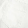 Mini-saia-calça de ganga branca de cintura baixa