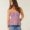 Mini-saia-calça de ganga com tachas e cintura baixa Mini-saia-calça de ganga com tachas e cintura baixa