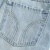 Mini-saia-calça de ganga de cintura baixa