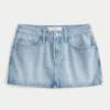 Mini-saia-calça de ganga de cintura baixa Classe de ’26