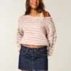 Mini-saia-calça de ganga escura de cintura baixa