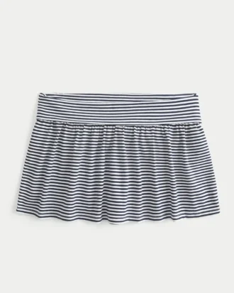 Mini-saia-calça de malha dobrável