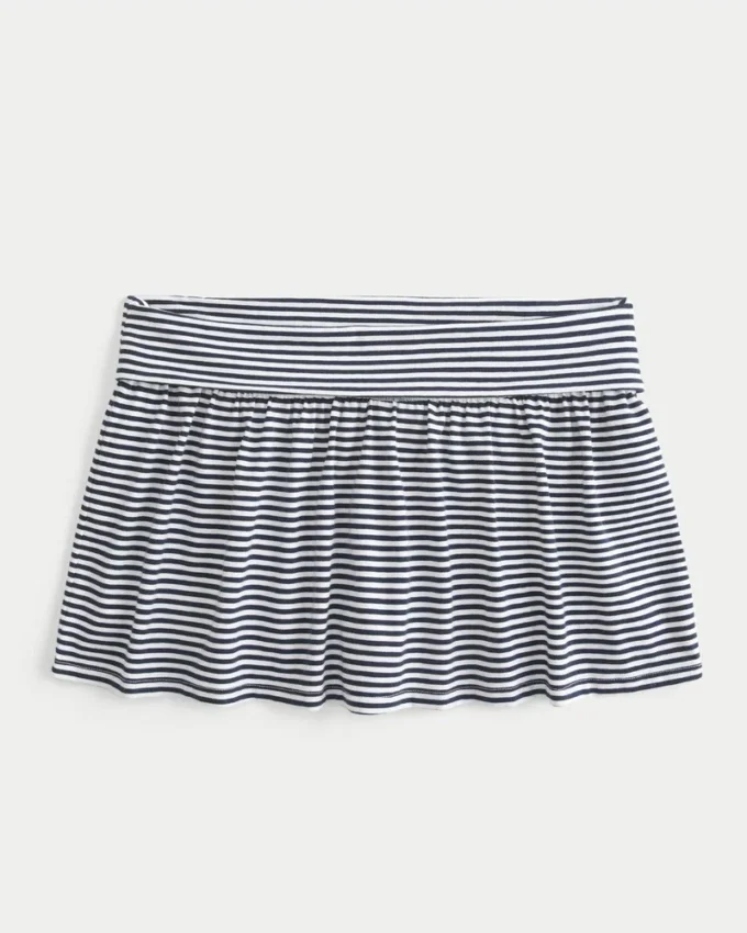 Mini-saia-calça de malha dobrável