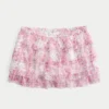 Mini-saia-calça em chiffon com camadas Mini-saia-calça em chiffon com camadas