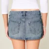 Mini-saia-calça em ganga Mini-saia-calça em ganga
