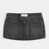 Mini-saia-calça em ganga