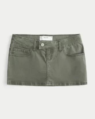 Mini-saia-calça em sarja