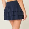 Mini-saia com folhos em camadas Mini-saia com folhos em camadas