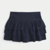 Mini-saia com folhos em camadas Mini-saia com folhos em camadas