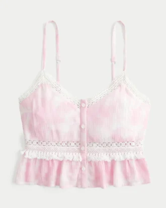 Mini top curto com franjas