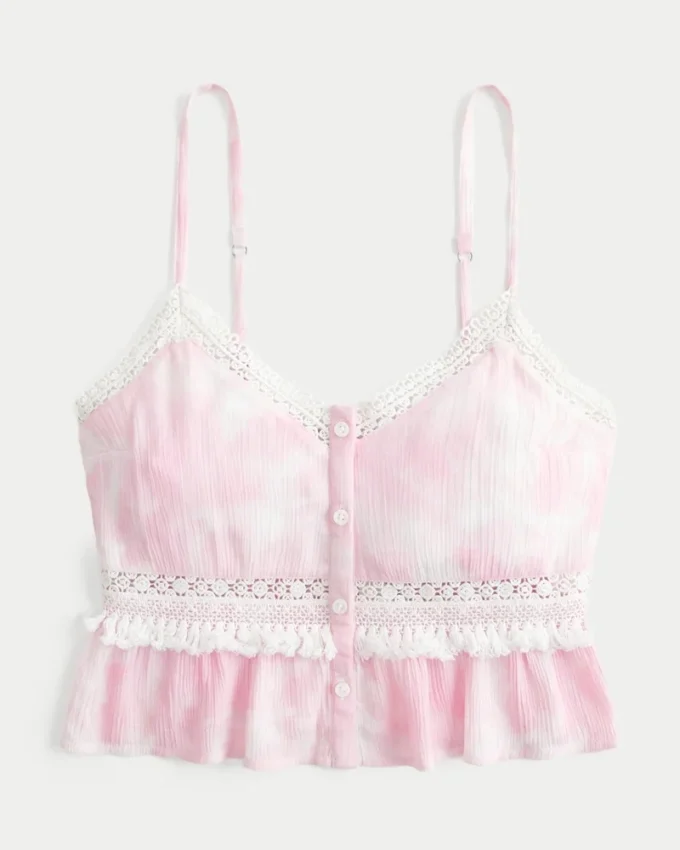 Mini top curto com franjas