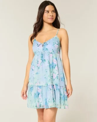 Mini vestido babydoll