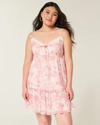 Mini vestido babydoll