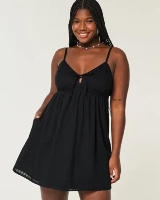 Mini vestido babydoll