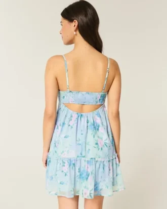 Mini vestido babydoll