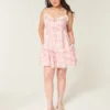 Mini vestido babydoll