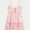 Mini vestido babydoll