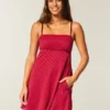 Mini vestido babydoll em chiffon