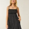 Mini vestido babydoll em chiffon