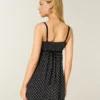 Mini vestido babydoll em chiffon