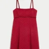 Mini vestido babydoll em chiffon