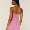 Mini vestido bordado