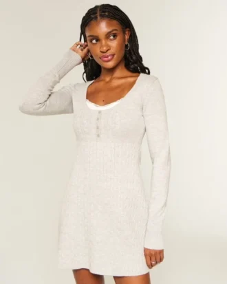 Mini vestido com camisola babydoll