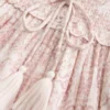 Mini vestido com smock brilhante