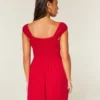 Mini vestido em chiffon flocado