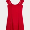 Mini vestido em chiffon flocado